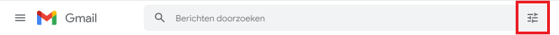 gmail zoekopties tonen